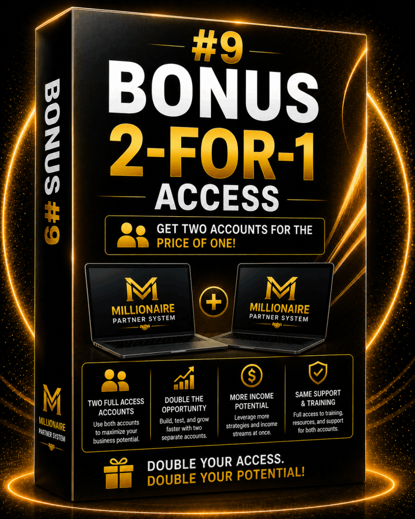 Millionaire Partner System-bonus-9